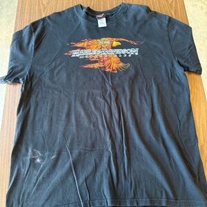 Harley-Davidson Black and Orange Phoenix Tee
